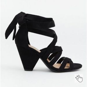 Torrid Ankle Wrap Cone Heel Strappy Sandal EXTRA WIDE